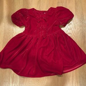 Janie and jack the velvet bow dress